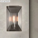 Industrial black metal wall mounted sconce light bedroom fixture