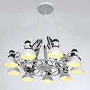 DecorBites™ Industrial LED Pendant Light Spider Iron Hanging Chandelier Fixtures