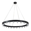 Industrial black multi tier pendant light for living room
