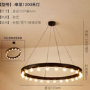 Industrial black multi tier pendant light for living room