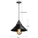 Industrial black pendant light with edison bulb for kitchen