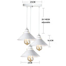Industrial black pendant light with edison bulb for kitchen