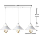 Industrial black pendant light with edison bulb for kitchen