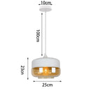 Industrial black & smoked glass shade pendant light kitchen decor