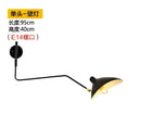 Industrial black spider ceiling lamp living room metal chandelier