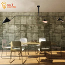 Industrial black spider ceiling lamp living room metal chandelier