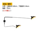 Industrial black spider ceiling lamp living room metal chandelier