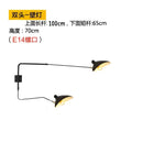 Industrial black spider ceiling lamp living room metal chandelier