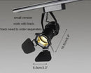 Industrial black spotlight rail light commercial store lighting