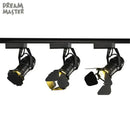 Industrial black spotlight rail light commercial store lighting