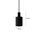 Industrial black travertine cement pendant light kitchen hat light