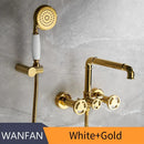 Black White Dual Shower Faucet