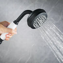 Industrial black & white dual handle shower faucet bathroom tap
