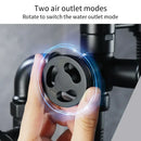 Industrial black & white dual handle shower faucet bathroom tap