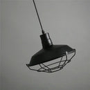 Industrial black & white iron pendant lights kitchen cage chandelier