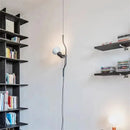 Industrial black wrought iron adjustable pendant lamp bedroom light