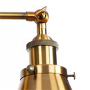Industrial brass adjustable arm wall sconce garden lamp