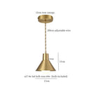 Industrial brass iron art led pendant light kitchen decor