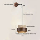 Industrial bronze and beige led wall light fixture bedroom sconce