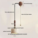 Industrial bronze and beige led wall light fixture bedroom sconce