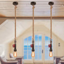 Industrial bronze iron water pipe pendant light – kitchen edison lamp