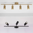 Industrial brushed brass 3 light ceiling light for living room