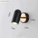 Industrial brushed nickel led wall sconce bedroom spotlight