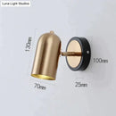 Industrial brushed nickel led wall sconce bedroom spotlight