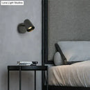 Industrial brushed nickel led wall sconce bedroom spotlight