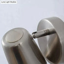 Industrial brushed nickel led wall sconce bedroom spotlight