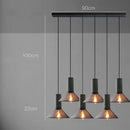Industrial cement metal pendant light for dining room mesh shade