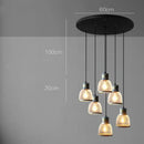 Industrial cement metal pendant light for dining room mesh shade