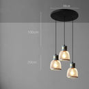 Industrial cement metal pendant light for dining room mesh shade