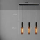 Industrial cement metal pendant light for dining room mesh shade