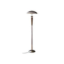 Industrial chrome and wood desk lamp living room floor light