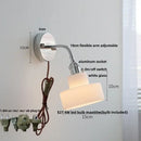 Industrial chrome flexible led wall lamp sconce bedroom reading light