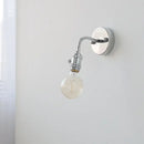 Industrial chrome flexible led wall lamp sconce bedroom reading light