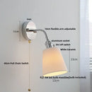 Industrial chrome flexible led wall lamp sconce bedroom reading light