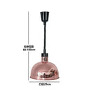 Industrial copper electric heat lamp 5 pack kitchen pendant heater