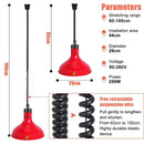 Industrial copper electric heat lamp 5 pack kitchen pendant heater