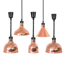 Industrial copper electric heat lamp 5 pack kitchen pendant heater