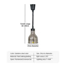 Industrial copper electric heat lamp 5-piece set dining room pendant light