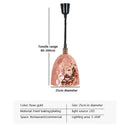 Industrial copper electric heat lamp 5-piece set dining room pendant light