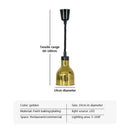 Industrial copper electric telescopic food heat pendant light kitchen