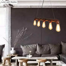 Industrial copper water pipe chandelier light fixture dining room