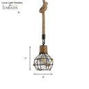 DecorBites™ Country Style Dome Cage Restaurant Ceiling Hanging Light