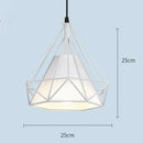 Industrial diamond cage pendant chandelier for kitchen and living room