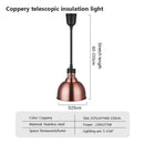 Industrial electric heat lamp kitchen dome pendant light