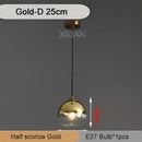 Industrial glass pendant light 3 spheres brass kitchen dining room