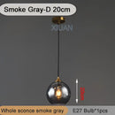 Industrial glass pendant light 3 spheres brass kitchen dining room